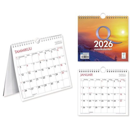Seinäkalenteri 2026 Cc 5426 q-vuosikalenteri 210 x 180mm, hinta 9,75€