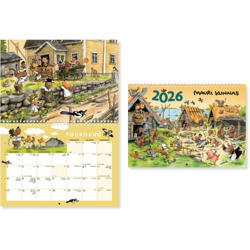 Seinäkalenteri 2026 Cc 5626 mauri kunnas 285 x 420mm, hinta 31,57€