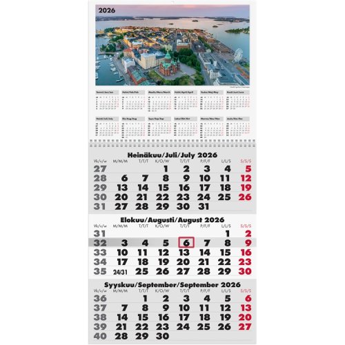 Seinäkalenteri 2026 Triplaner, hinta 10,92€
