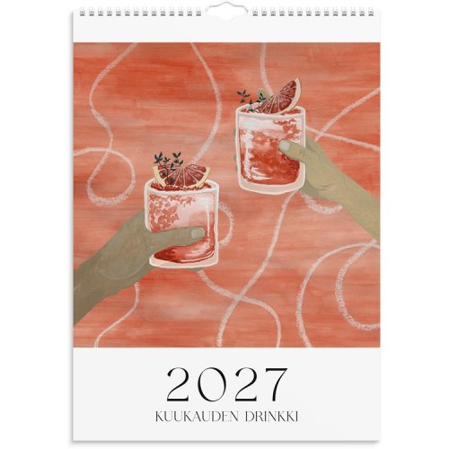 Seinäkalenteri 2027 Drinkkijulisteet, hinta 16,46€