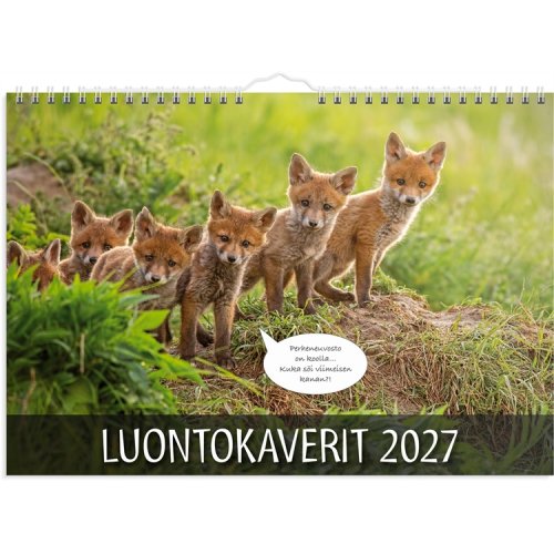 Seinäkalenteri 2027 Luontokaverit, hinta 9,09€