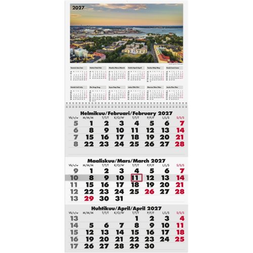 Seinäkalenteri 2027 Triplaner, hinta 11,24€
