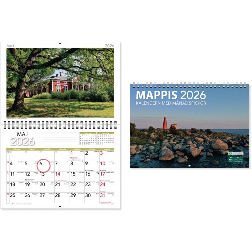 Seinäkalenteri Cc 5516 mappis ruotsinkielinen, hinta 5,87€