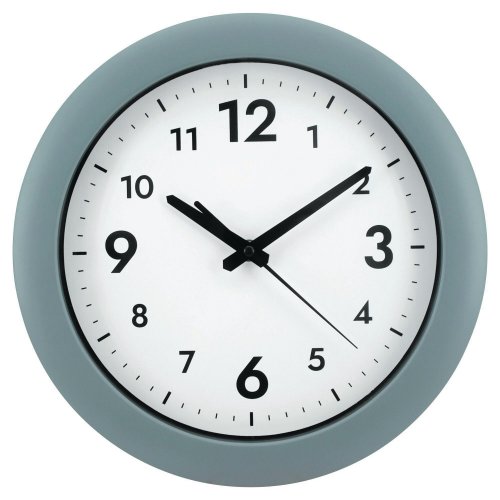 Seinäkello 30 cm, harmaa, hinta 14,28€