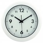 Seinäkello 30cm valkoinen