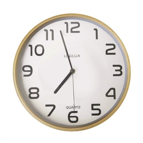 Seinäkello Unilux Baltic 30,5 cm pyökki, hinta 56,81€