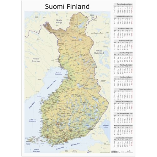 Seinälehti Suomen kartta 2027, hinta 24,02€