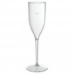 Shampanjalasi Duni muovia 13cl läpinäkyvä 6kpl