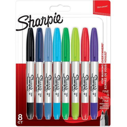 Huopakynä Sharpie Twintip värilajitelma /8, hinta 25,76€