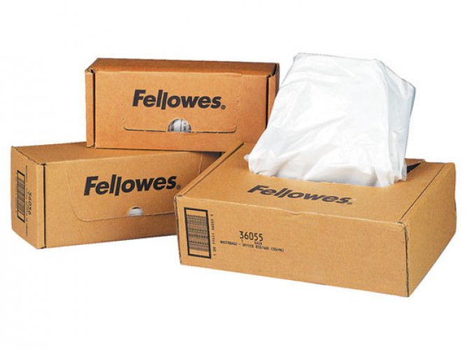 Silppusäkki paperintuhoojaan Fellowes /50, hinta 35,25€
