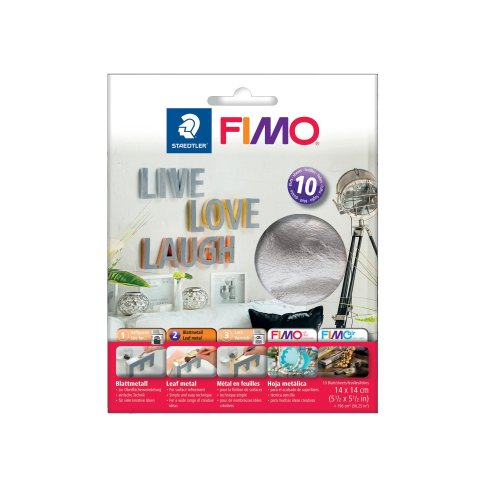 Lehtimetalli Staedtler fimo hopea 10 arkkia, hinta 8,03€