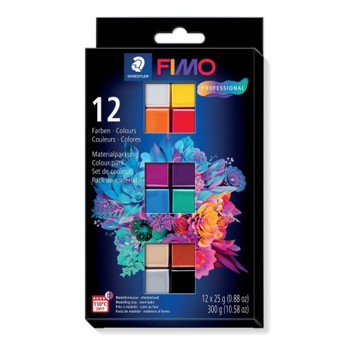 Muovailuvahasetti Staedtler fimo professional 12kpl, hinta 16,50€