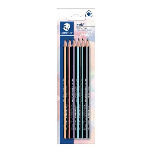 Staedtler Lyijykynä HB noris 118 pastel line blister 1 kpl=6 kynää 6kpl, hinta 6,14€