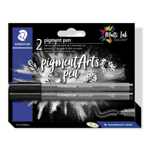 Staedtler Pigment Pen 376 musta /2, hinta 9,97€