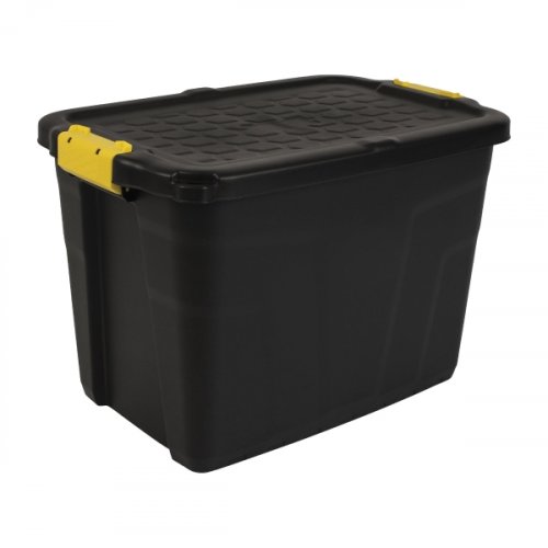 Varastolaatikko Strata heavy duty 60l musta, hinta 38,14€