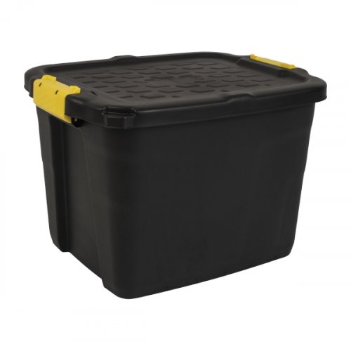 Varastolaatikko Strata heavy duty 42l musta, hinta 27,58€