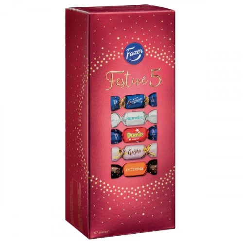 Suklaakonvehti Fazer festive 5 500g, hinta 13,37€