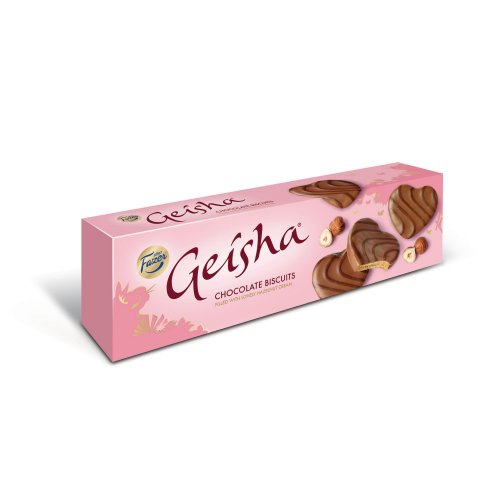 Suklaakuorrutekeksi Fazer geisha 100g, hinta 6,60€
