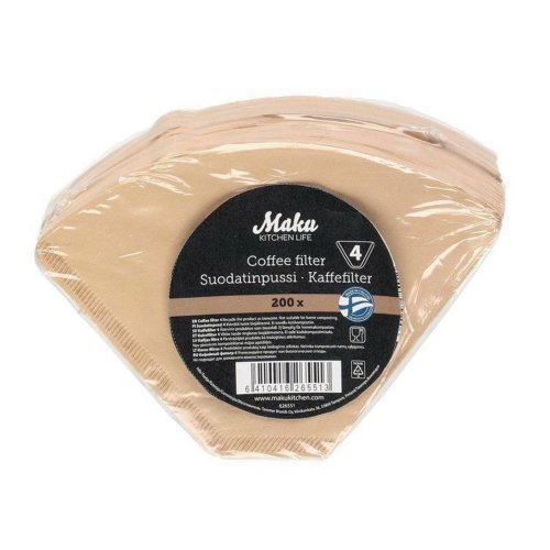 Suodatinpussi Maku 1/4 ruskea 200kpl, hinta 5,56€