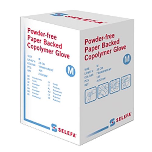 Suojakäsine Selefa kopolymeeri steriili M /100, hinta 14,26€