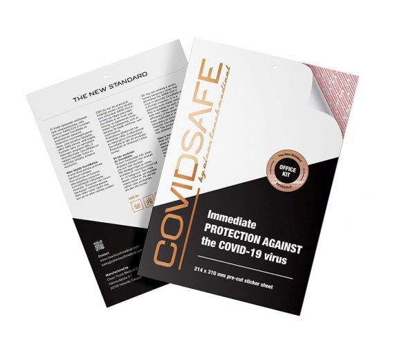 Suojatarra Office Kit CovidSafe ruusukulta, hinta 30,84€