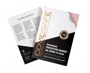 Suojatarra Office Pro Kit CovidSafe ruusukulta