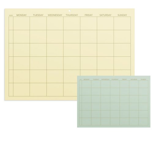Suunnittelukalenteri Burde Monthly Planner Color päiväämätön, hinta 19,79€