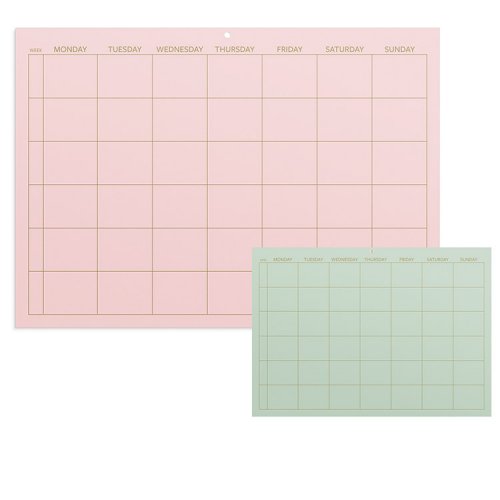 Suunnittelukalenteri Burde Monthly Planner Color päiväämätön, hinta 21,99€