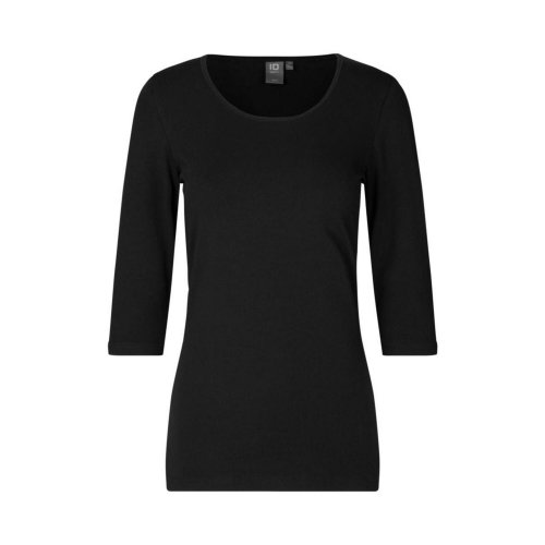 T-paita Id naisten stretch 3/4 hiha musta l, hinta 29,45€