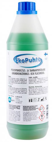 Tahranpoistoaine Puhdistus- ja Eko Puhto 1L, hinta 5,08€