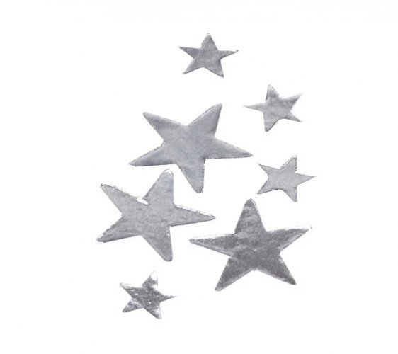 Tähtitarra Playbox hopea 25 mm /108, hinta 0,65€