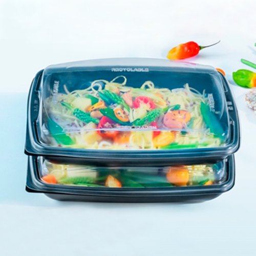 Take away -rasia kannella Guillin 750 ml PP musta 30 kpl, hinta 11,70€