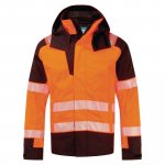 Talvitakki Portwest fr606 modaflame rain+ hi-vis oranssi/musta l