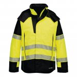 Talvitakki Portwest fr606 modaflame rain+ high vis lk3 keltainen/musta s