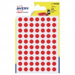 Tarra Avery psa08r pyöreä 8mm punainen 490kpl