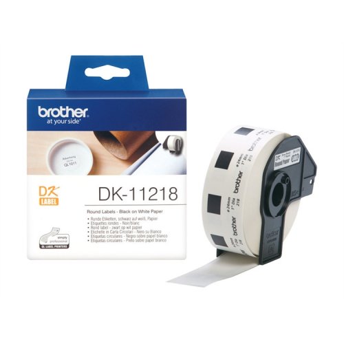 Tarra Pyöreä Brother DK-11218 ø 24 mm /1000, hinta 16,04€
