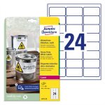 Tarra Säänkestävä Avery L4773-20 63,5 x 33,9 mm /480