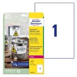 Tarra Säänkestävä Avery L4775-20 A4 / 210 x 297 mm /20