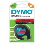 Tarrakasetti DYMO Letratag 91223 12 mm x 4 m punainen/musta