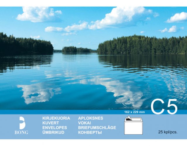 Tarrakuori Postac C5 80G STRH valkoinen /25, hinta 2,46€