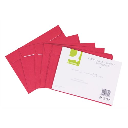 Tarrakuori Q-CONNECT C5 punainen /10, hinta 2,77€