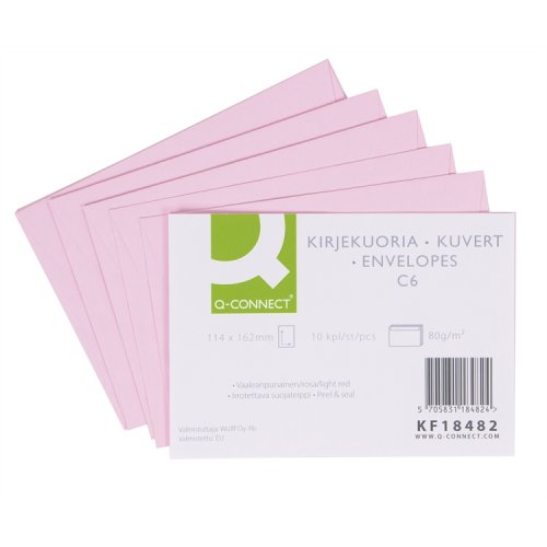 Tarrakuori Q-CONNECT C6 vaaleanpunainen /10, hinta 1,75€