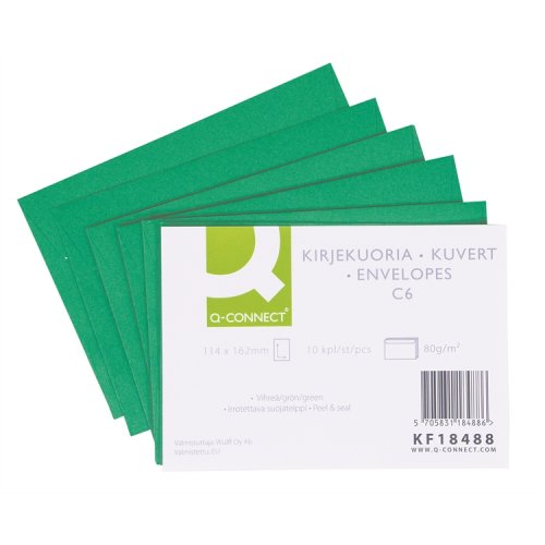 Tarrakuori Q-CONNECT C6 vihreä /10, hinta 1,22€