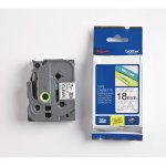 Tarranauha Brother tze-141 18mm musta/kirkas