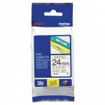 Tarranauha Brother tze-251 24mm musta/valkoinen