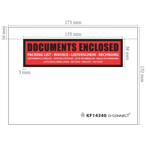 Tarrapussi Q-CONNECT lähetysluettelo C6 /1000, hinta 27,68€