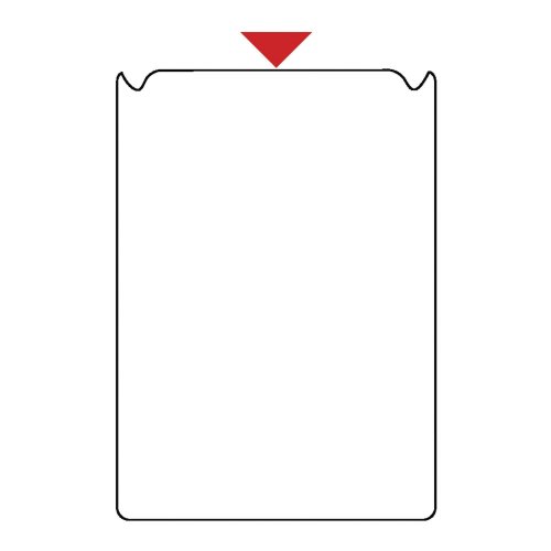 Tarratasku a5 lyhyt sivu auki vahvuus 0,12mm pysyvä liima 10kpl, hinta 11,90€