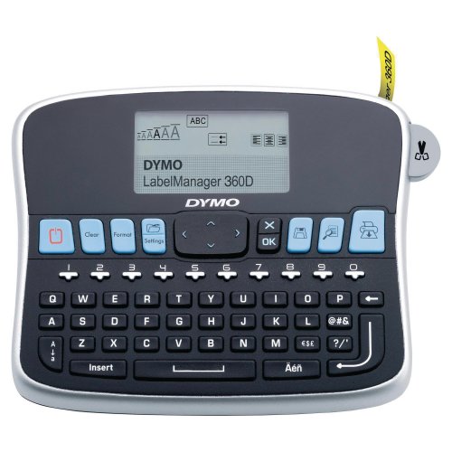 4560273 Tarratulostin Dymo Label Manager 360D on QWERTY-näppäimistöllinen tarrakirjoitin ammattikäyttöön toimistoihin. Tarratulostin sopii neljälle eri teippileveydelle. Katso myös muita tarratulostimia verkkokaupastamme.