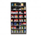 Tarvikekaappi Minibar 24 lokeroa harmaa