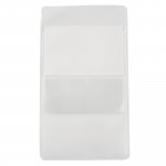 Tasku Kynä rintaun valkoinen + nimikortille 83 x 150mm kirkas